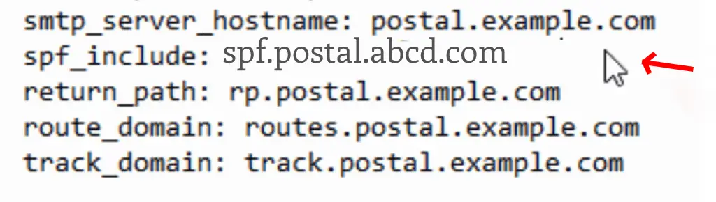 Postal yml domain change