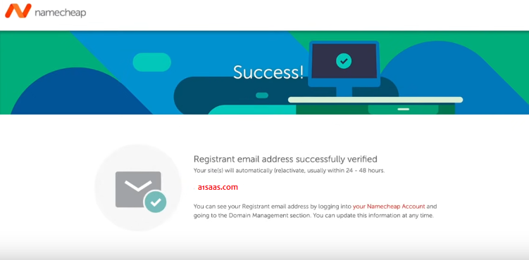 https://improvmx.com/ registrant email verified in Namecheap