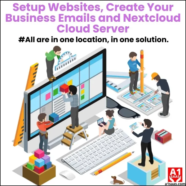Setup Websites, Create Your Business Email Web Application(to send & receive emails) and Nextcloud Cloud Server